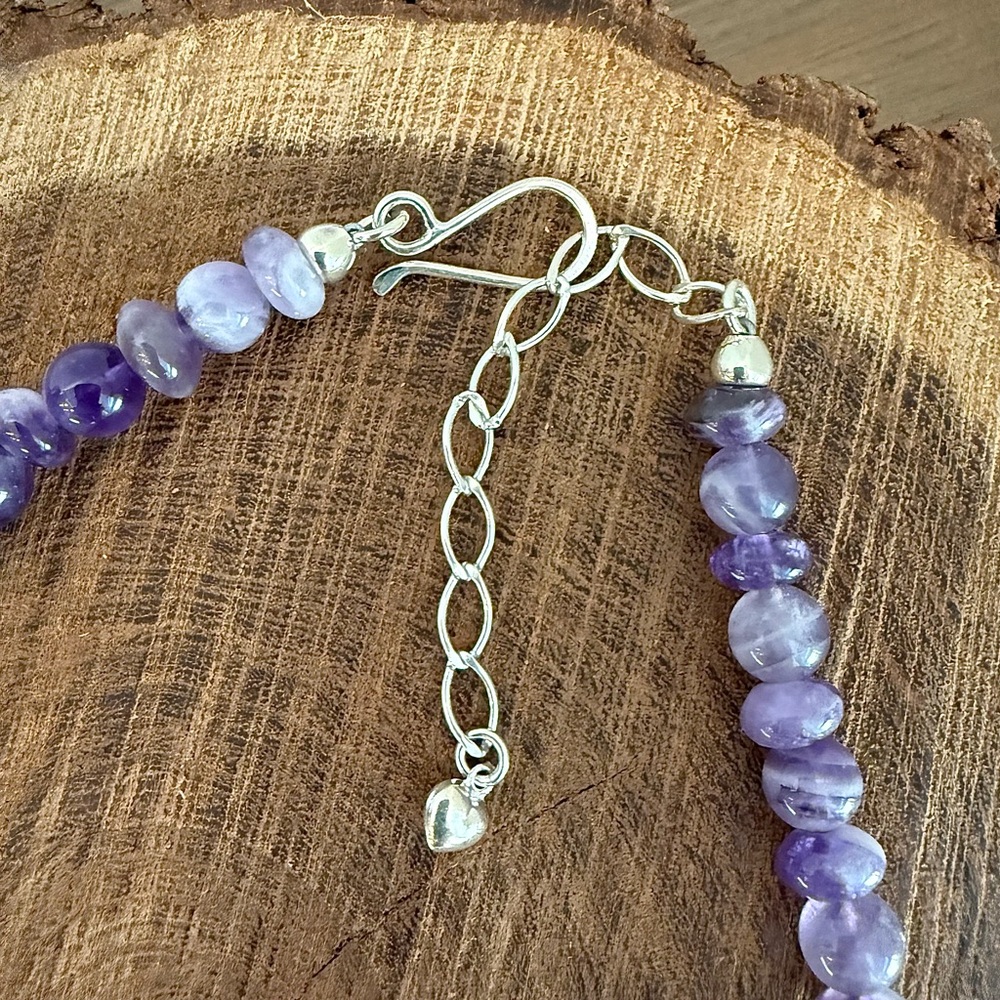 Jay King Graduated Amethyst Bead and Sterling Silver Necklace - Picture 12 of 13